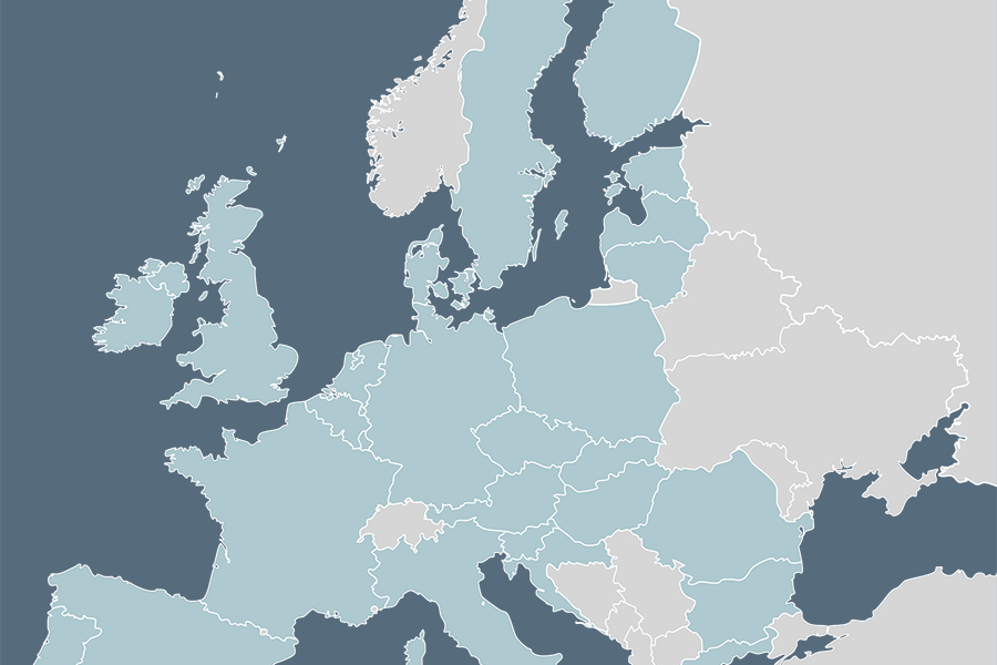 map of European countries