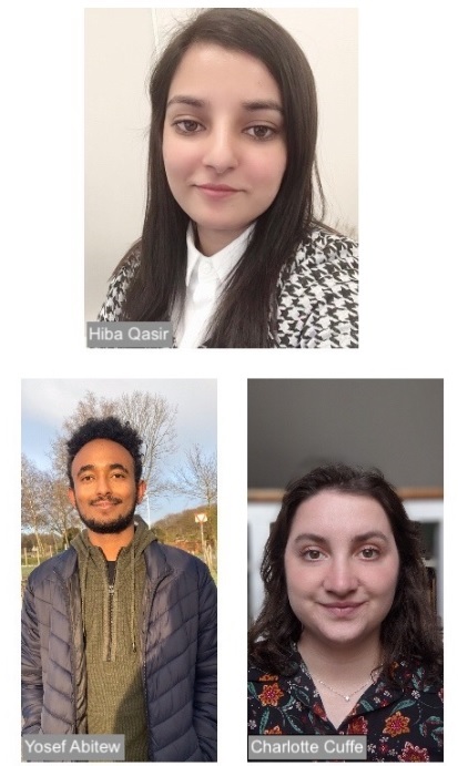 Photos of three EMABG Student Representatives